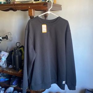 NWT XL black carhartt crew neck. Wrong size never worn also open to trade.
